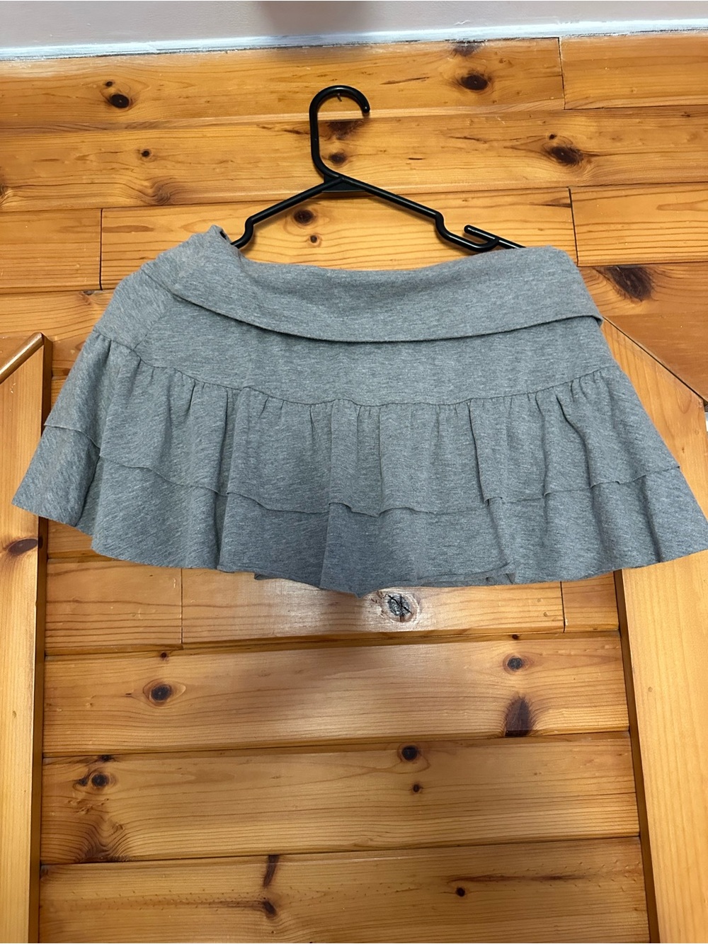 Grey mini skort